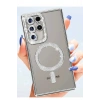 Samsung Galaxy S25 Ultra Kılıf Joke Simli Magneticsafe Kılıf - Derin Mor