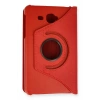 Samsung Galaxy T280 Tab A 7 Kılıf 360 Tablet Deri Kılıf - Kırmızı