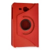 Samsung Galaxy T280 Tab A 7 Kılıf 360 Tablet Deri Kılıf - Kırmızı
