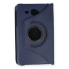 Samsung Galaxy T280 Tab A 7 Kılıf 360 Tablet Deri Kılıf - Lacivert