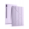 Samsung Galaxy X610 Tab S9 FE Plus 12.4 Kılıf Kalemlikli Mars Tablet Kılıfı - Açık Mor