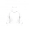Samuray Ninja Çift Kapşonlu ZIP Fermuarlı Kanguru Çepli Tam Fermuarlı Hoodie  sweatshirt - Beyaz
