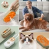 Saplı Su Püskürtmeli Kedi Köpek Fırçası Masaj Etkili Tüy Toplama Tarağı (4887)