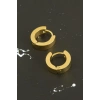 Sarı Renkli Erkek Çelik Küpe 1,5 cm