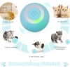 Şarjlı Kedi Oyun Topu Interaktif 360 Derece Dönen Kedi Oyuncağı Oto Hareket Eden