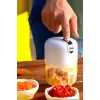 Şarjlı Portatif Doğrayıcı Mini Pratik Rondo El Doğrayıcı Üç Bıçaklı Çelik Bıçaklı