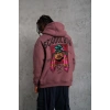 SCHOOL BOY Baskılı Kapüşonlu Sweat - Gül Kurusu