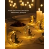 Secde Eden Adam Figürlü Ay Tasarımlı Ramazan Led Işık