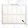 Şeffaf Kendiliğinden Yapışkanlı Kalemli Haftalık Planlayıcı 40cm-50cm (4887)