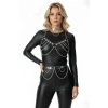 Şeffaf Zincirli Şık Harness Takım