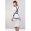 Seksi Deri Elbise Üzeri Deri Harness - Brf1390