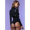 Seksi Göğüs Üzeri Şık Harness - Deri Kadın Harness - Kadın Deri İç Giyim - Brf580