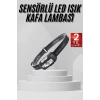 Sensörlü Şarjlı Type-c Şarj Işıklı Kafa Lambası Kamp Lambası
