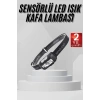 Sensörlü Şarjlı Type-c Şarj Işıklı Kafa Lambası Kamp Lambası