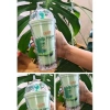 Sevimli Dino Temalı Çift Katman 450 ml Suluk Pipetli Mika Matara Yeşil 2769