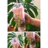 Sevimli Panda Temalı Çift Katman 450 ml Suluk Pipetli Mika Matara Pembe 2770