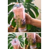 Sevimli Panda Temalı Çift Katman 450 ml Suluk Pipetli Mika Matara Pembe 2770