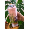 Sevimli Panda Temalı Çift Katman 450 ml Suluk Pipetli Mika Matara Pembe 2770