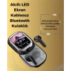 Şık Akıllı Ve Güçlü: Led Ekranlı Kablosuz Kulaklık Seti