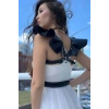 Şık Deri Seksi Göğüs Deri Harness - Brf996