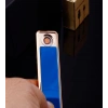 Şık Görünümlü Usb Şarjlı Rezistanslı İnce Slim Metal Çakmak (mavi)