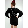 Şık - Şeffaf Kemer Ve Choker Takım - Brf826