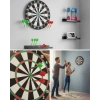Şık Tasarımlı 15 İnç Dart Tahtası Metal Uçlu 4 Ok Seti