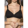 Siyah Anne İçin Konforlu Emzirme Sütyeni,PamukluTelsiz,Süngersiz, Mom Bra