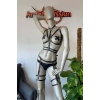 Siyah Deri Fantezi Jartiyer Harness Takım - Brf455