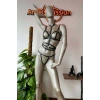 Siyah Deri Korse Harness Takım - Brf299