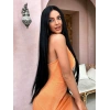 Siyah Ekstra Uzun Boy Tül Peruk