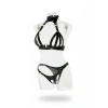 Siyah Harness Takım Deri Boyunluklu Metal Tokalı - Brf1089