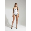 Siyah Harness Takım Deri Detaylı Tokalı Body - Brf1382