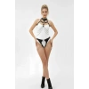 Siyah Harness Takım Zincir Detaylı Suni Deri - Brf1067