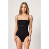 MARSİLYAN™ SİYAH MI  2043 Göğsü Açık Agraflı Body Korse