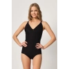 MARSİLYAN™ SİYAH MI  2821 Balenli Double Boy Slip Lazer Korse