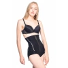 MARSİLYAN™ SİYAH MI  2886 Yüksek Bel Tül Slip Lazer Korse