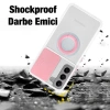 Sm Galaxy S21 - S30 Kılıf Sürgülü Kamera Lens Korumalı Yüzük Standlı Silikon Kılıf