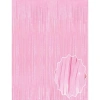Soft Pembe Püsküllü Kapı Perdesi - Parti, Baby Shower, Cinsiyet Partisi 1x2 m
