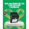 Solar Enerjili 20 LED Hareket Sensörlü Duvar Lambası