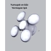 Solar Güneş Enerjili Ve Usb Şarjlı 5 Kanatlı Led Kamp Lambası