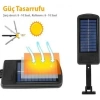 Solar LED Bahçe Sokak Lambası Hareket Sensörlü Kumandalı 3 Modlu Güneş Enerjili