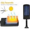 Solar LED Bahçe Sokak Lambası Hareket Sensörlü Kumandalı 3 Modlu Güneş Enerjili
