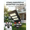 Solar Panelli Akıllı Güvenlik Kamerası Led Projektörlü