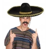 Sombrero Meksika Şapkası Altın Şeritli Yetişkin Boy