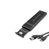 Ssd Kutu Type-C3.1 + Usb3.0 Nvme M2 Chıp Jms583 Siyah HDX1768