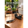 Standlı Şarj Kablosu Çift Type C Bağlantılı