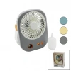SU SPREYLİ USB MİNİ FAN 15.5X12CM MASA ÜSTÜ USB ŞARJLI 2İN1 KULP=TAŞIMA - DURUŞ 3 KADEME HIZ BJJ-566 (4887)