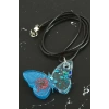 Sultan Otu Kelebek Epoksi Kolye