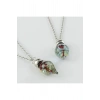 Sulu Çiçek Fanus Canlı Kolye
